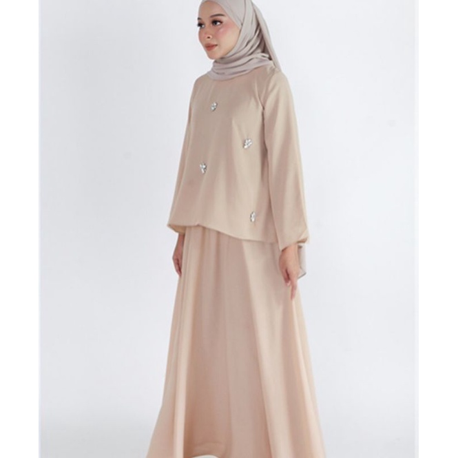 mila one set/ baju muslim/ baju kekinian