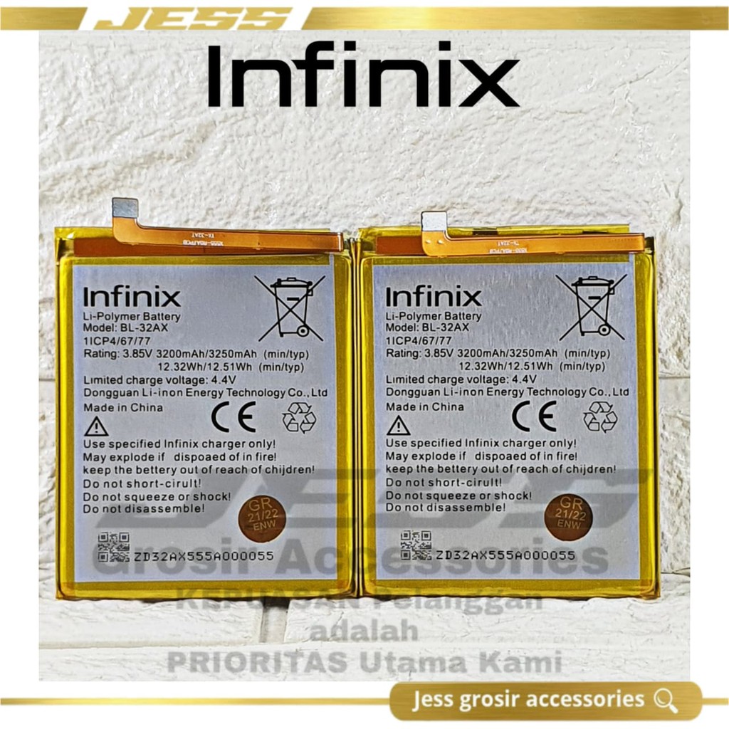 Baterai Battery Original INFINIX Kode Batre BL-32AX - BL32AX Tipe Hp Zero 4 X555