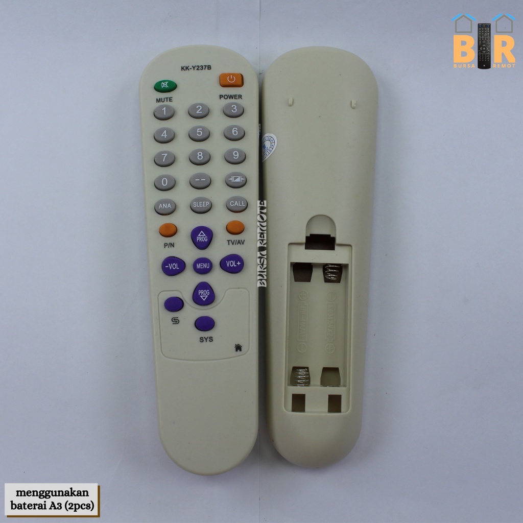 Remot REMOTE TV TABUNG CHINA KONKA TYPE 237B GROSIR DAN ECERAN