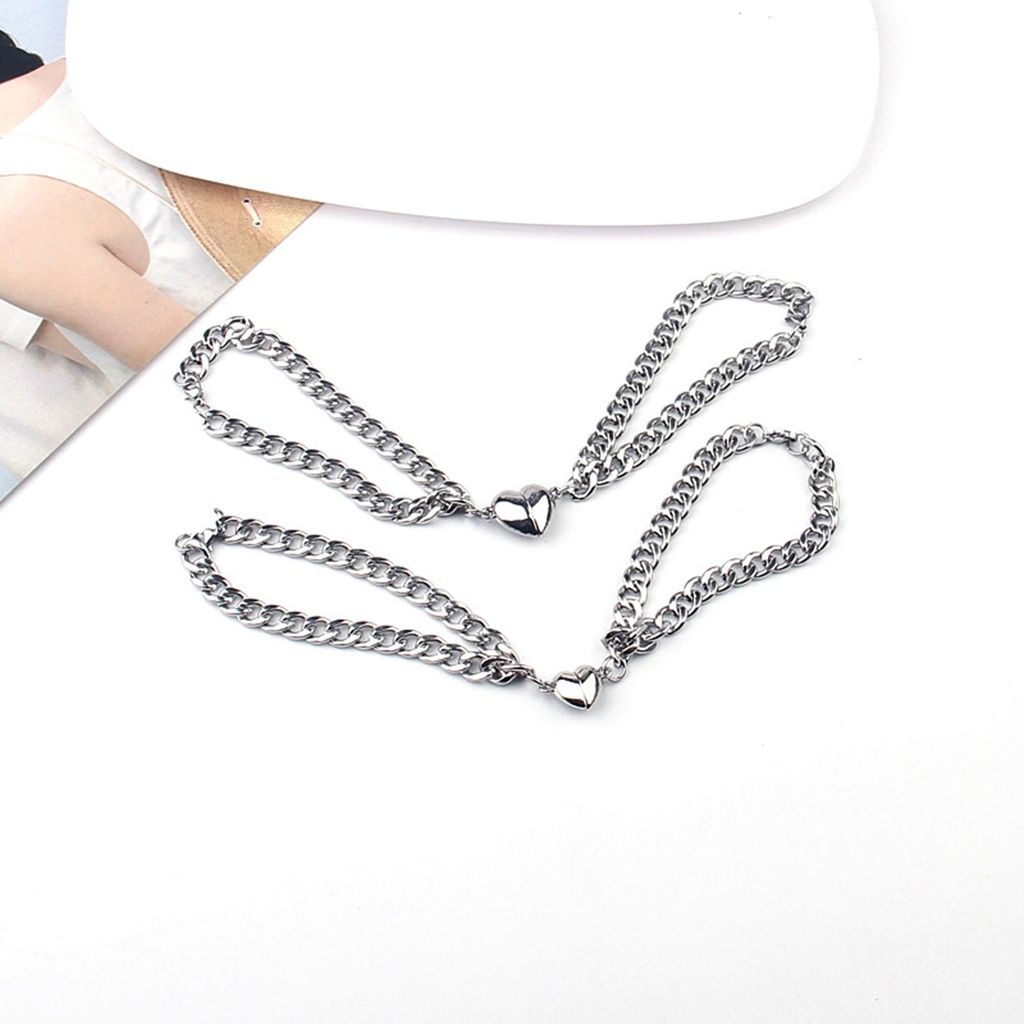 Hu Hu Hu Hu Hu Alat Bantu Pasang Kacamata♡ 2pcs Gelang Magnetik Adjustable Bahan Stainless Steel Untuk Pesta