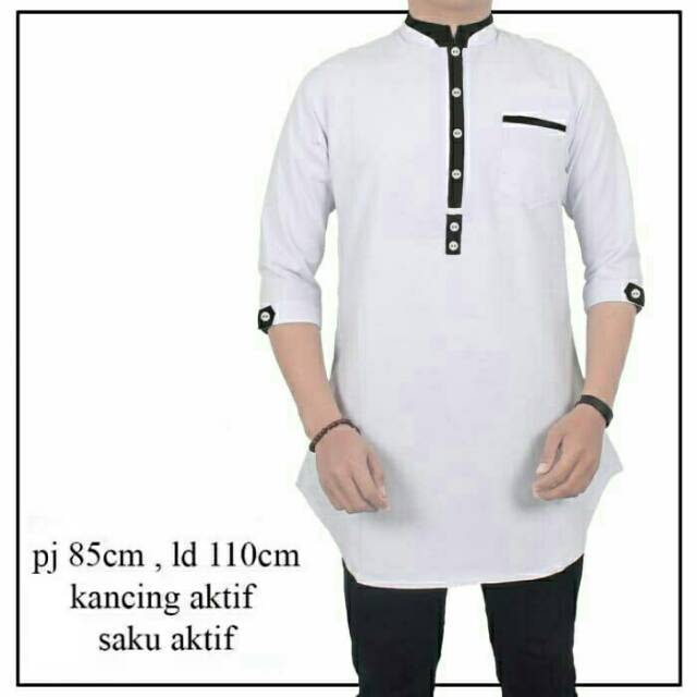 Kemeja Koko  Kurta  Baju  Muslim Pria Shopee  Indonesia