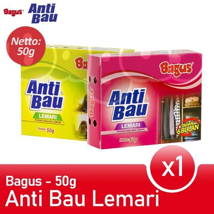 Anti Bau Lemari Baju dan Sepatu Penghilang Bau 50 gr BAGUS W-20311