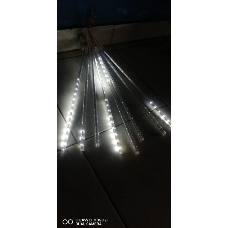 Lampu Meteor Tube 50cm 8 pcs / Lampu Pohon LED Waterproof Air Hujan