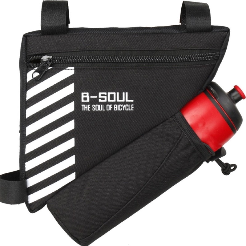 TaffSPORT B-SOUL Tas Sepeda Waterproof Dengan Holder Botol Minum-Black