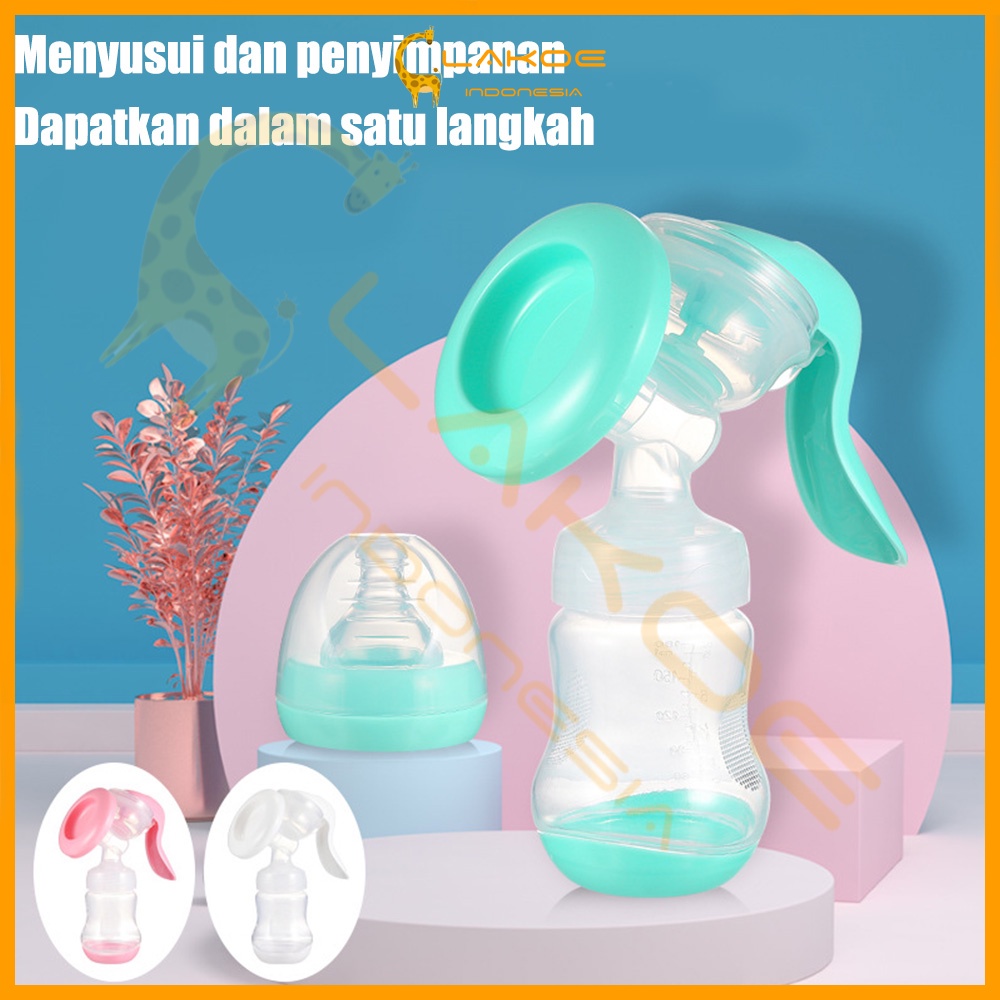 LAKOE Pompa asi Manual breast pump 180ml kapasitas besar