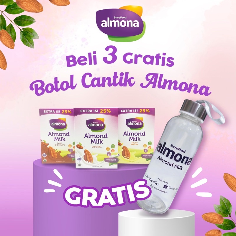 Almona Almond Milk Powder /0. Susu Pelancar ASI dengan Daun Katuk 175gr