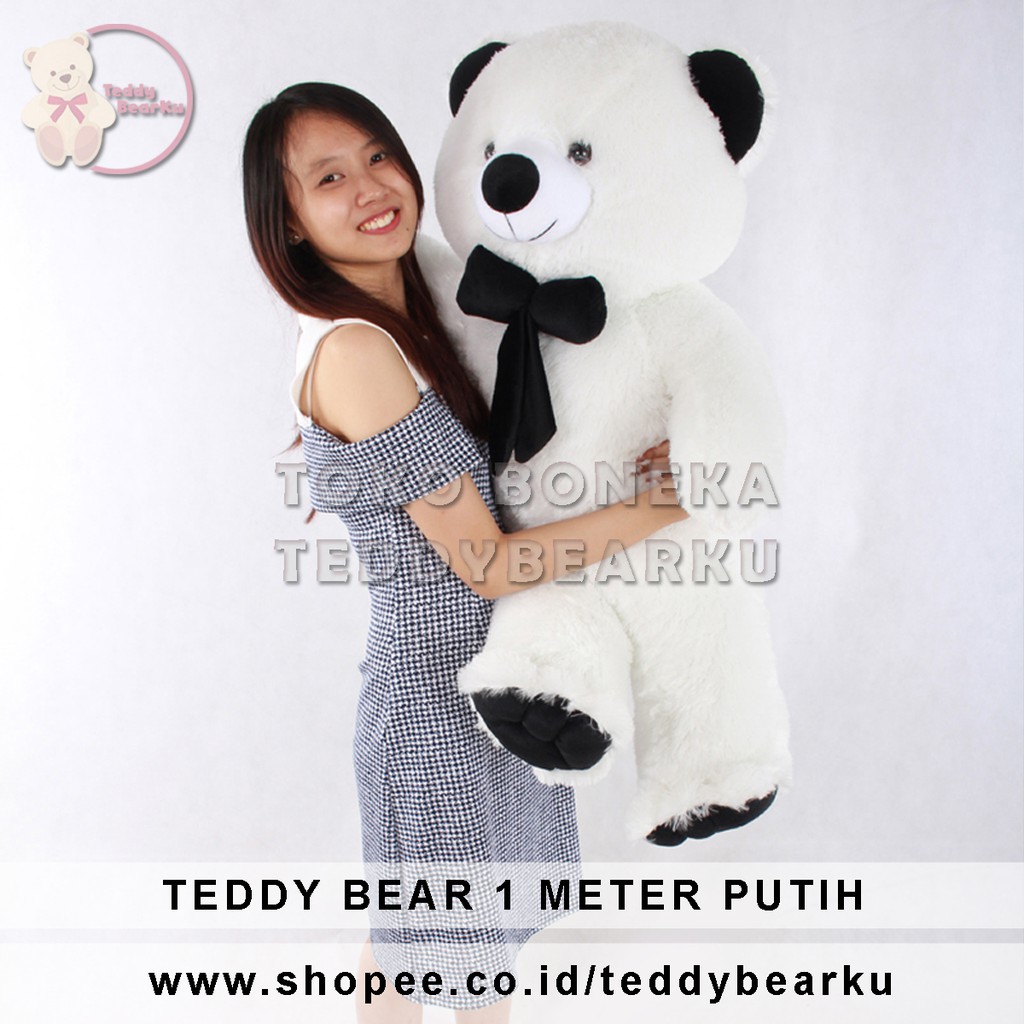 BONEKA TEDDY BEAR JUMBO UKURAN 1 METER KHAS BANDUNG