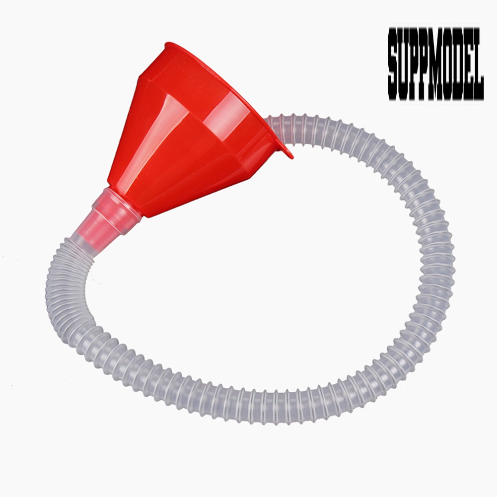 Corong Pengisian Oli Universal Bahan Plastik Dengan Pipa Lembut Untuk Mobil / Motor / Truk