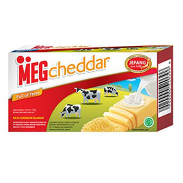 

Keju Meg Cheddar Chesse Prem 170 Gram Surabaya