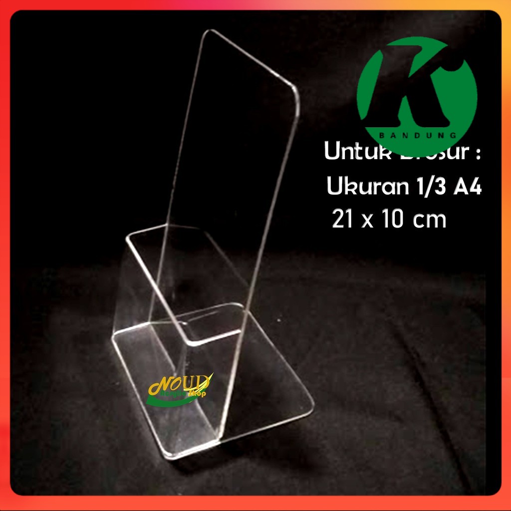 

Tempat brosur Akrilik 1/3 A4 Model 2