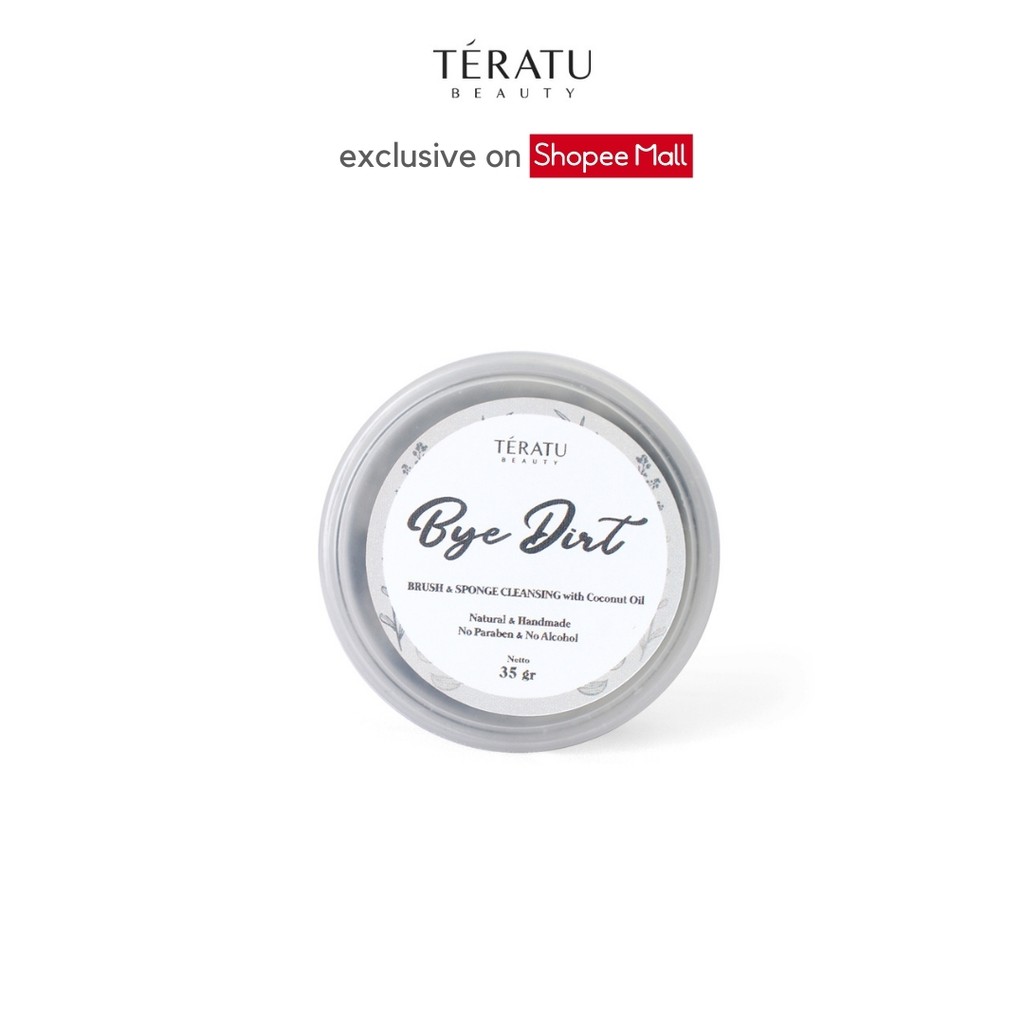 

Teratu Beauty Bye Dirt Brush & Sponge Cleansing Soap with Coconut Oil
