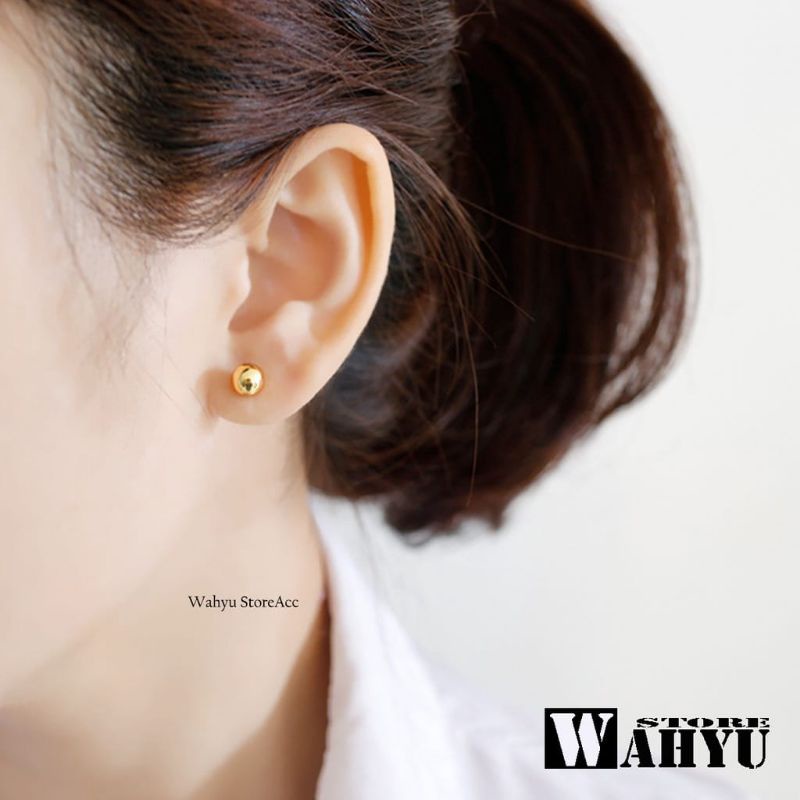 Anting Tusuk titanium anti karat anti alergi