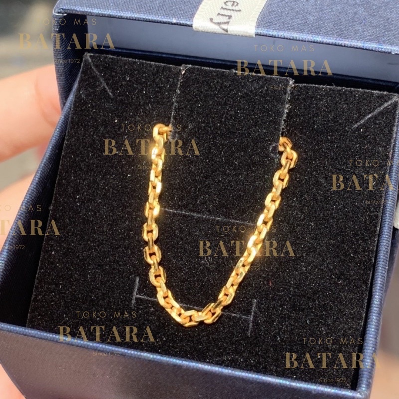 Rantai Tangan Gelang Gosok Segi Empat Emas Tua Asli Kadar 99% / Kadar 97% Custom Handmade