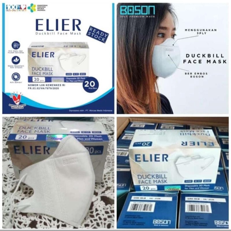 masker duckbill Elier