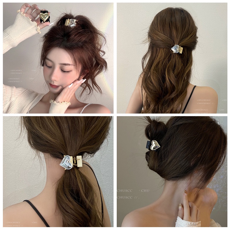 Jepit Rambut Ponytail Bahan Metal Gaya Korea