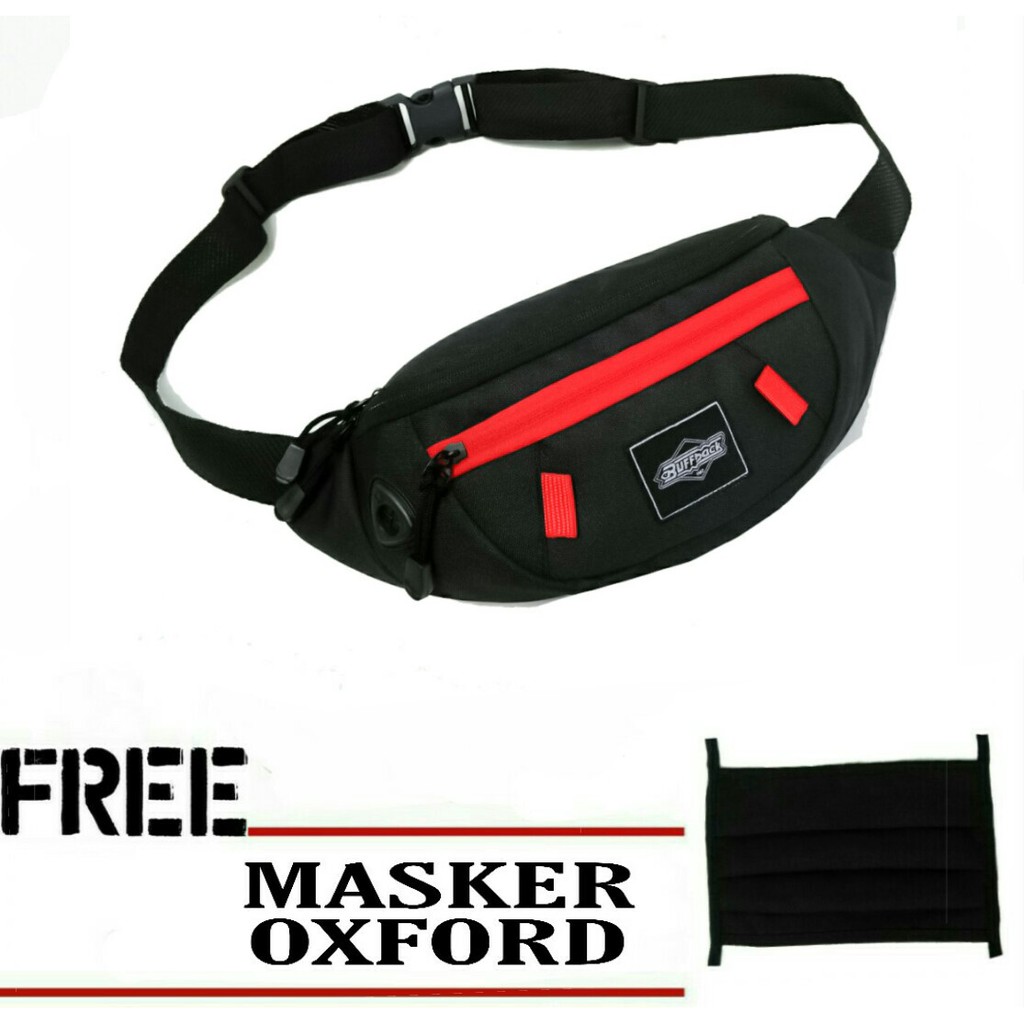 Tas Waistbag Selempang Buffback H1 FREE MASK