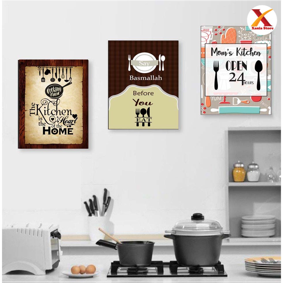 Hiasan dinding wall decor dekorasi hiasan gantung gambar pajangan dapur kitchen islami