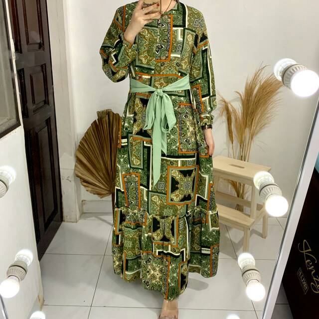 Malvina Maxi /gamis etnik/ maxi etnik /gamis lucu /etnik /gamis impor