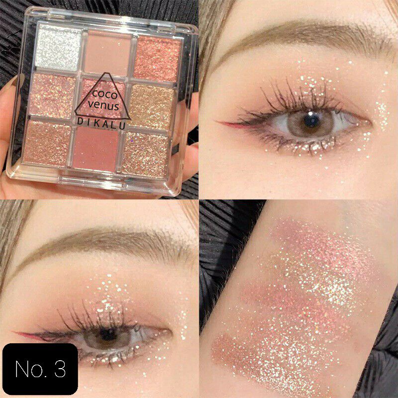 DIKALU COCO VENUS Korean Eyeshadow Palette 9 Warna Pigmented Eyeshadow