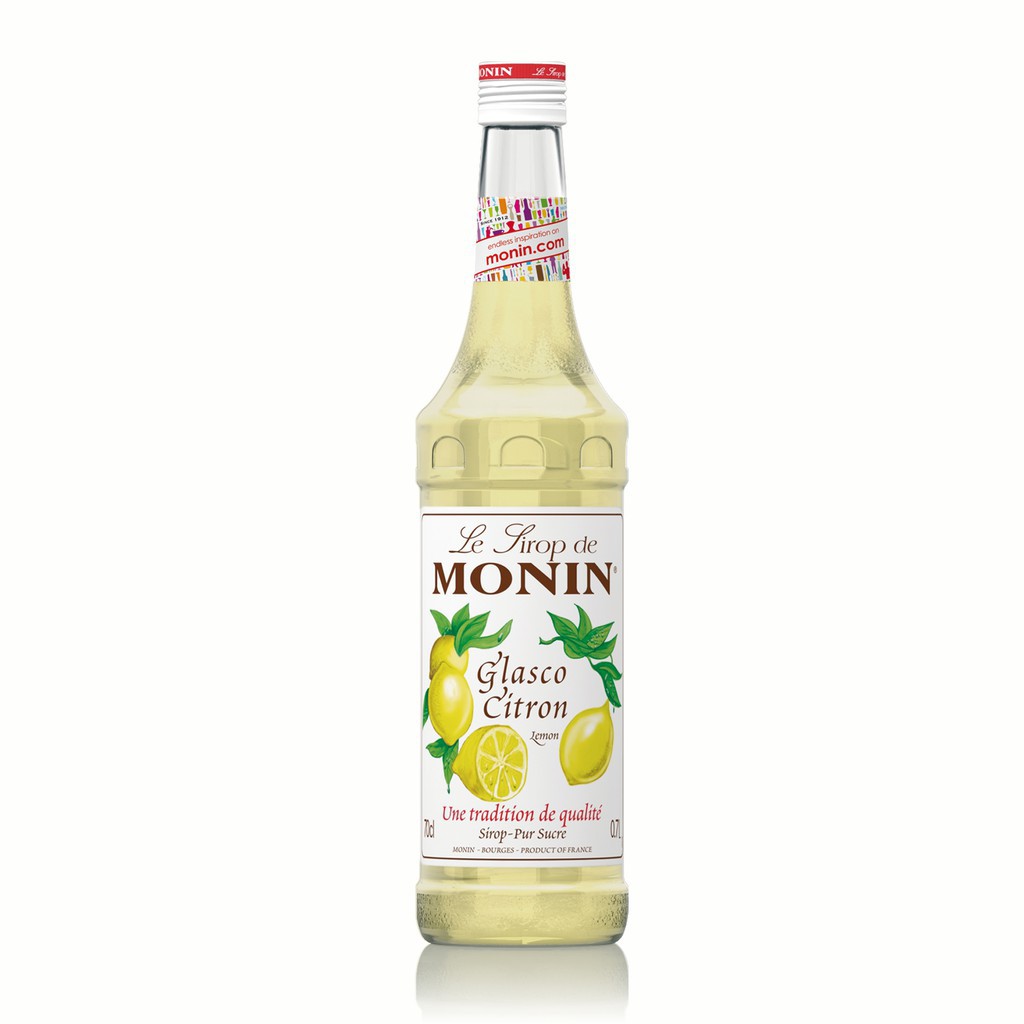 

MONIN lemon syrup 700ml sirup glasco citron flavour kopi minuman