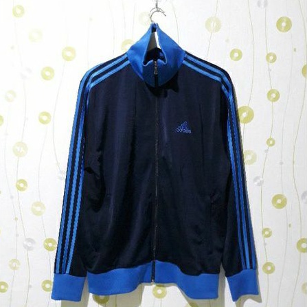 jaket tracktop adidas 3stripe navy blue