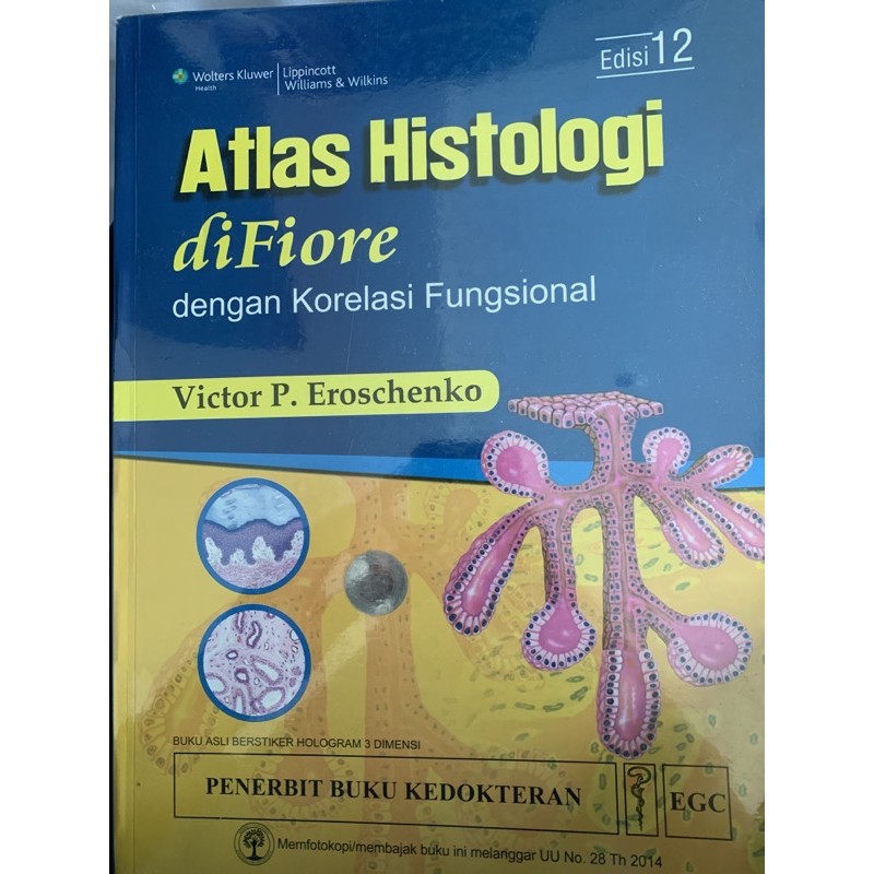 PRELOVED Atlas Histologi diFiore edisi 12 Bahasa Indonesia