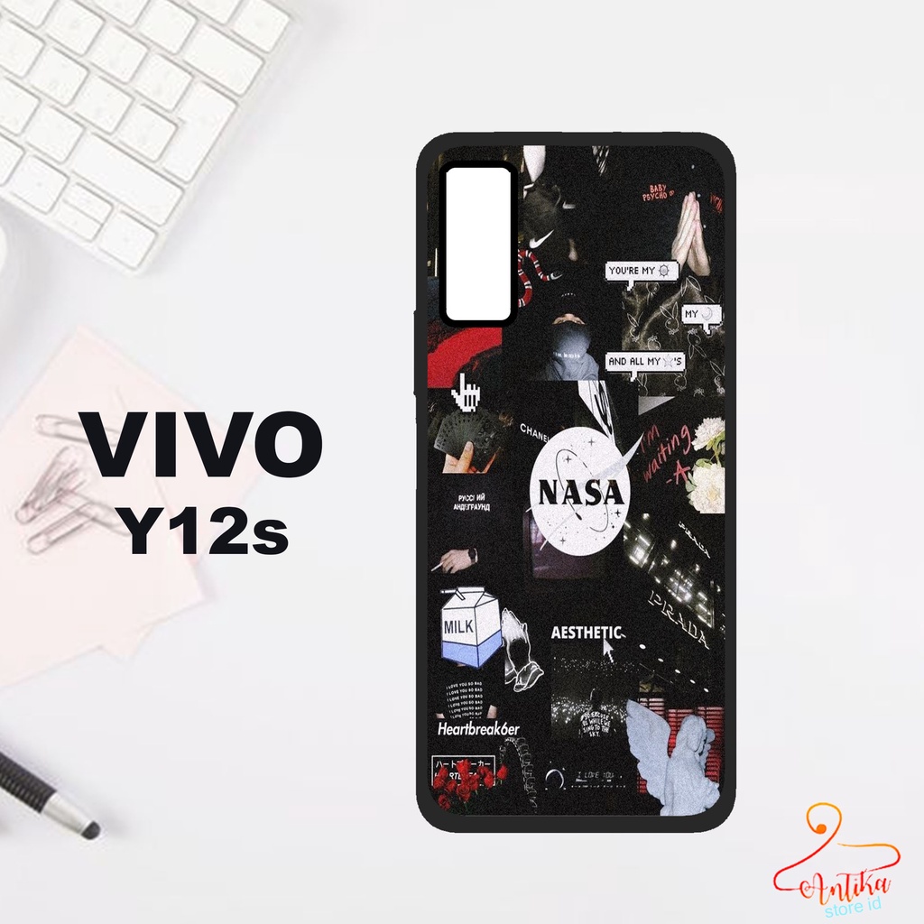 [ANT-11] Case 2D Vivo Y12s [NASA] Casing Hp Vivo Y12s Pelindung Hp Hardcase Glossy Vivo Y12s All Typ