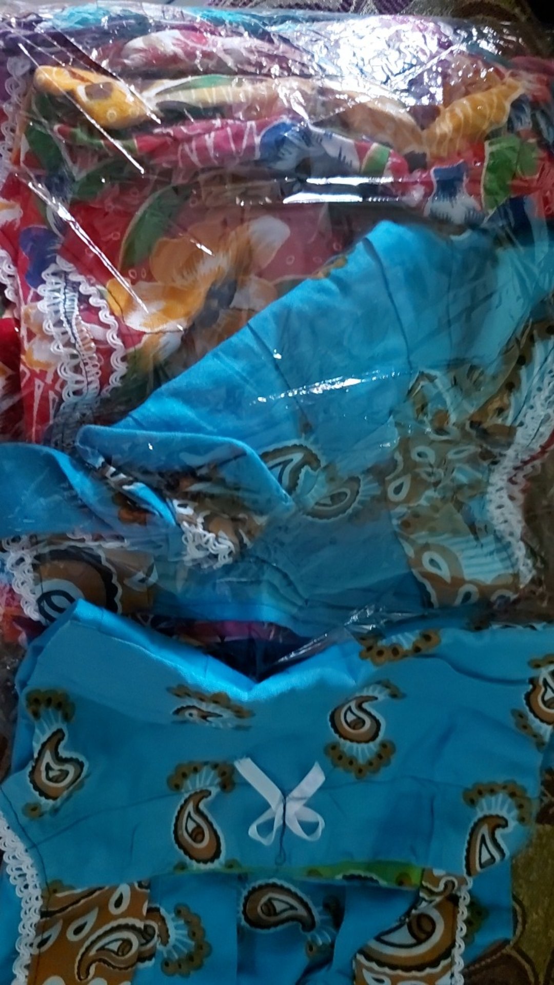 Daster Batik Anak Tanpa Lengan Pita,dress Anak Perempuan Murah Grosir Tl Rayon Klw