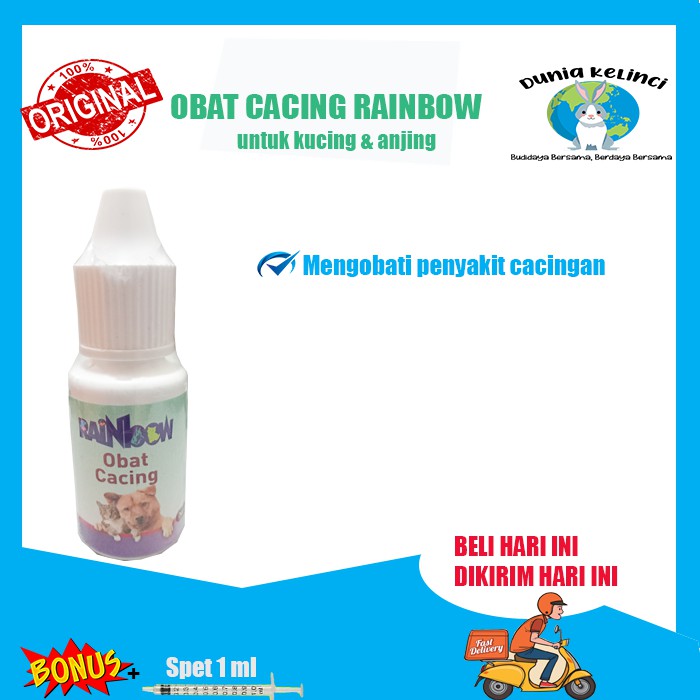 OBAT CACING KUCING ANJING RAINBOW