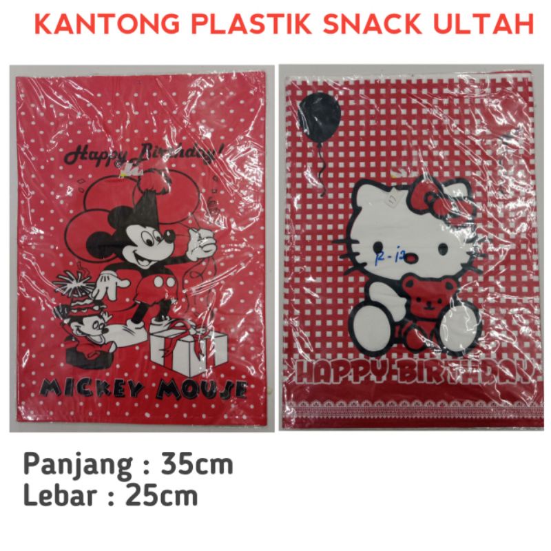 KANTONG PLASTIK SNACK ULTAH ISI 10 PCS