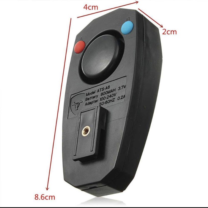 Alarm Anti maling Remote control Lampu belakang Sepeda Deemount UL-31