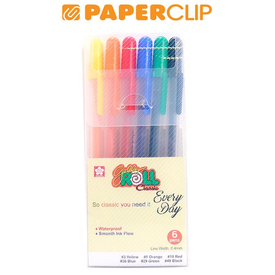 

BALLPOINT SAKURA GELLY ROLL CLASSIC SET 6 XPGB-6