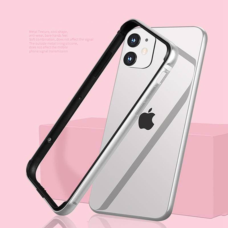 Case Bumper Bahan Silikon 2022 Aluminum Metal Untuk iPhone 11 Pro MAX 7 8 Plus X XS MAX XR SE 2020