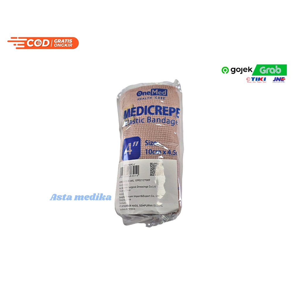 Medicrepe Elastic Bandage 3 Inch 4 inch 6 Inch Onemed Perban Elastis Medicrepe Onemed Perban Coklat Onemed