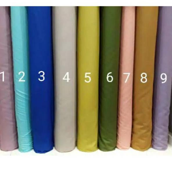 ➲ Kain Katun Jepang Polos. Bahan Katun Jepang Meteran. Katun Jepang Polos Premium ♥