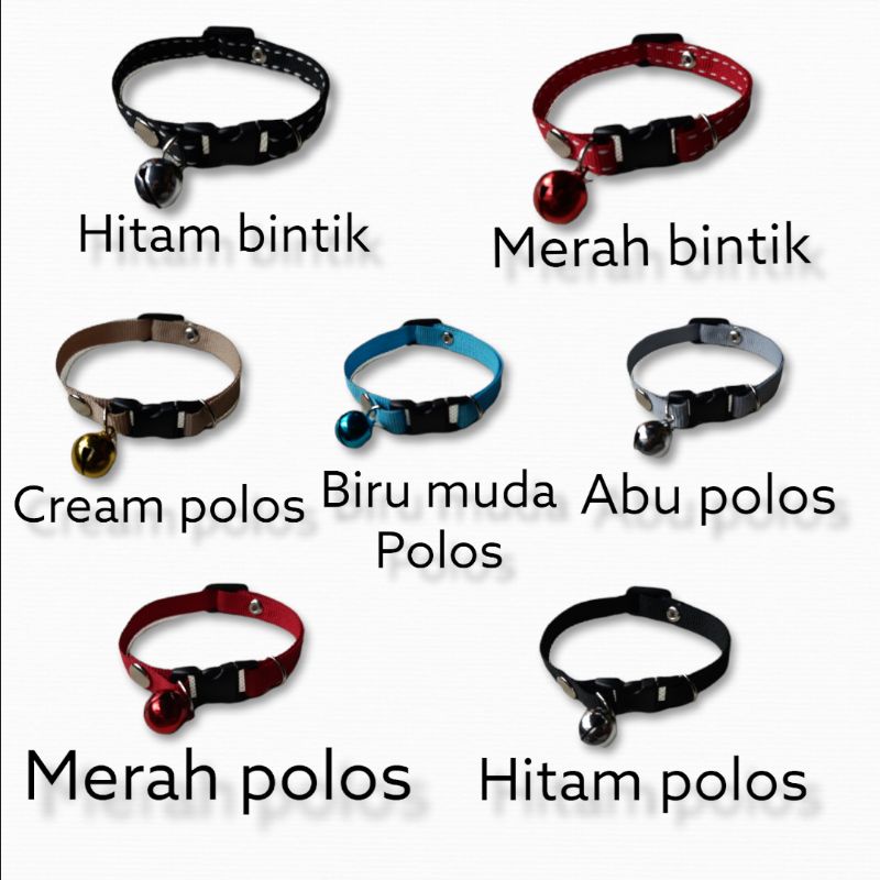 Kalung Kucing/Kalung Anjing / Kalung Kucing Dan Anjing Berlonceng bahan lembut