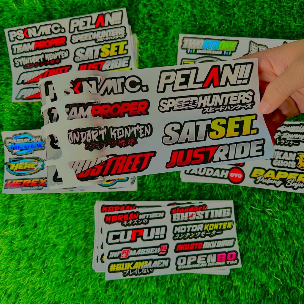 Sticker Print cutt Stiker racing Pack stiker motor Variasi