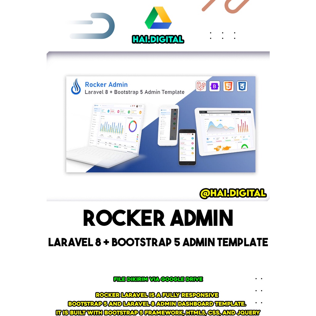 Rocker - Laravel 8 + Bootstrap 5 Admin Template