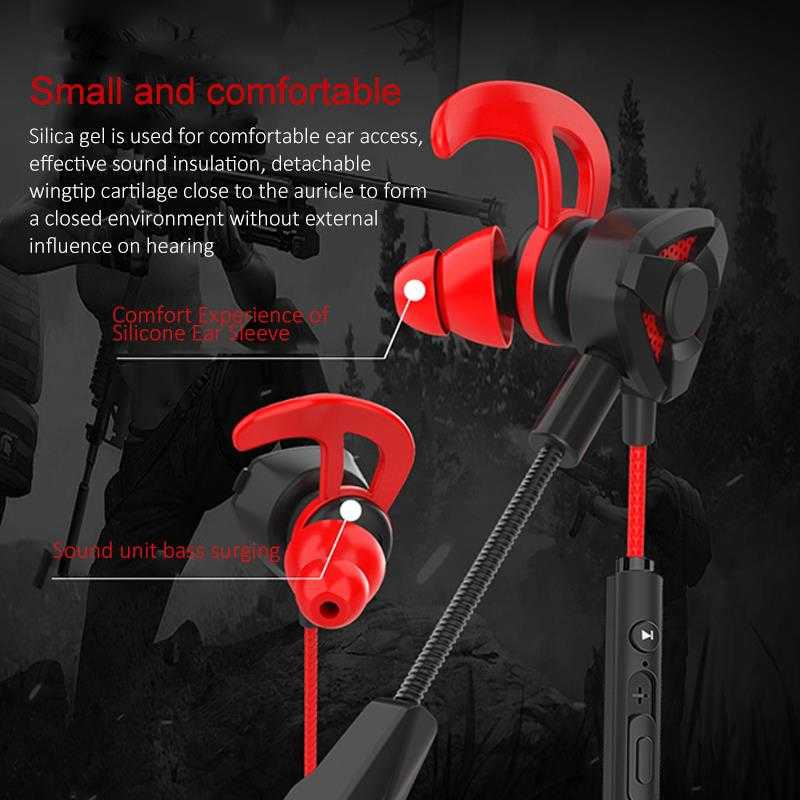 Headset Gaming Kabel In Ear Dengan Mic Untuk PUBG