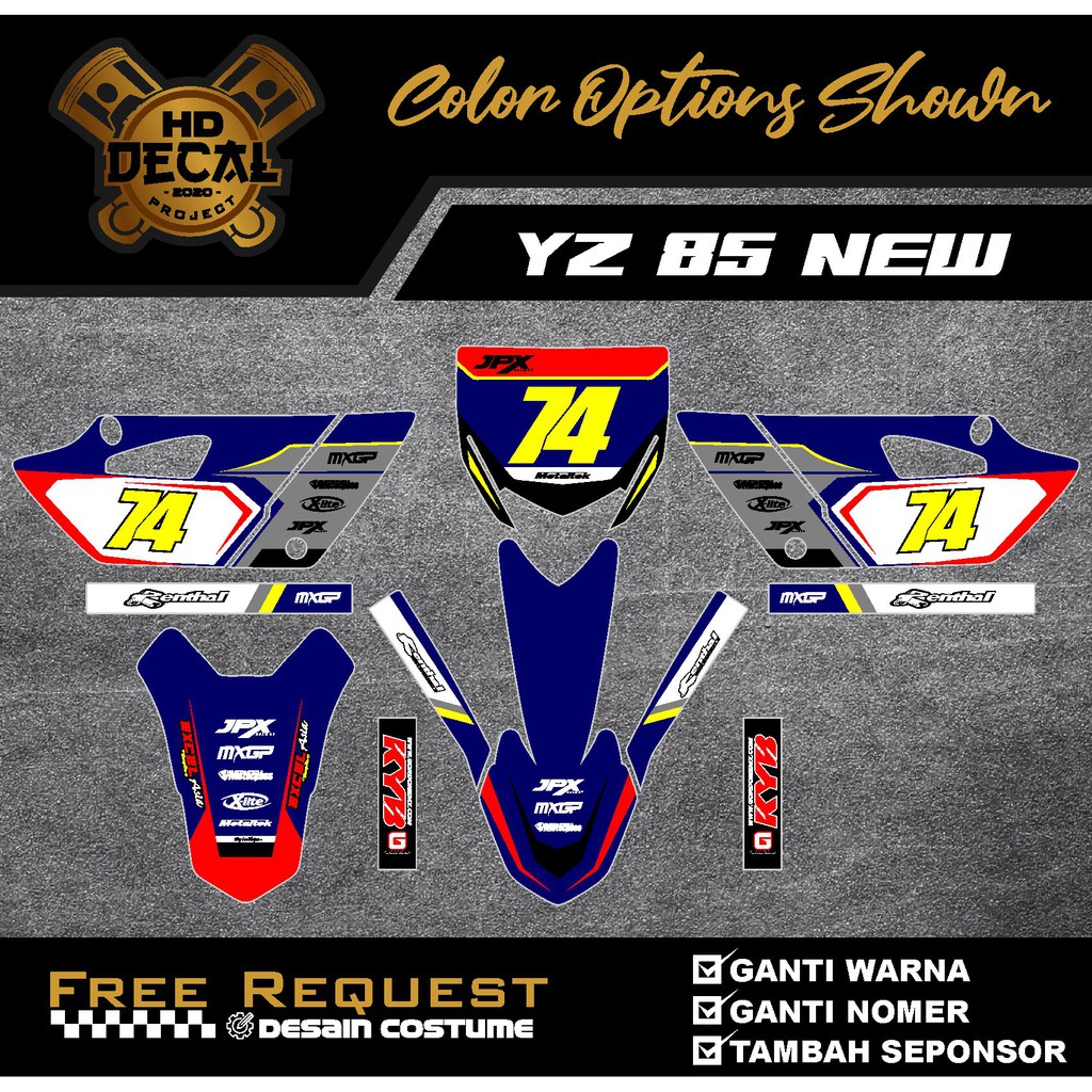 decal yz 85 fullbody stiker yz 85 fullbody stiker motor yz 85 stiker decal fullbody yz 85