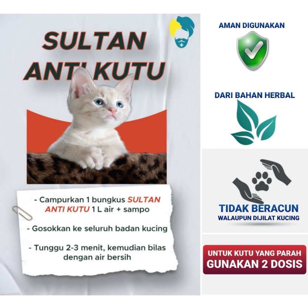 Obat Anti Kutu Kucing &amp; Anjing Dor Sultan Kucing | Dor Obat Kutu Anjing &amp; Kucing