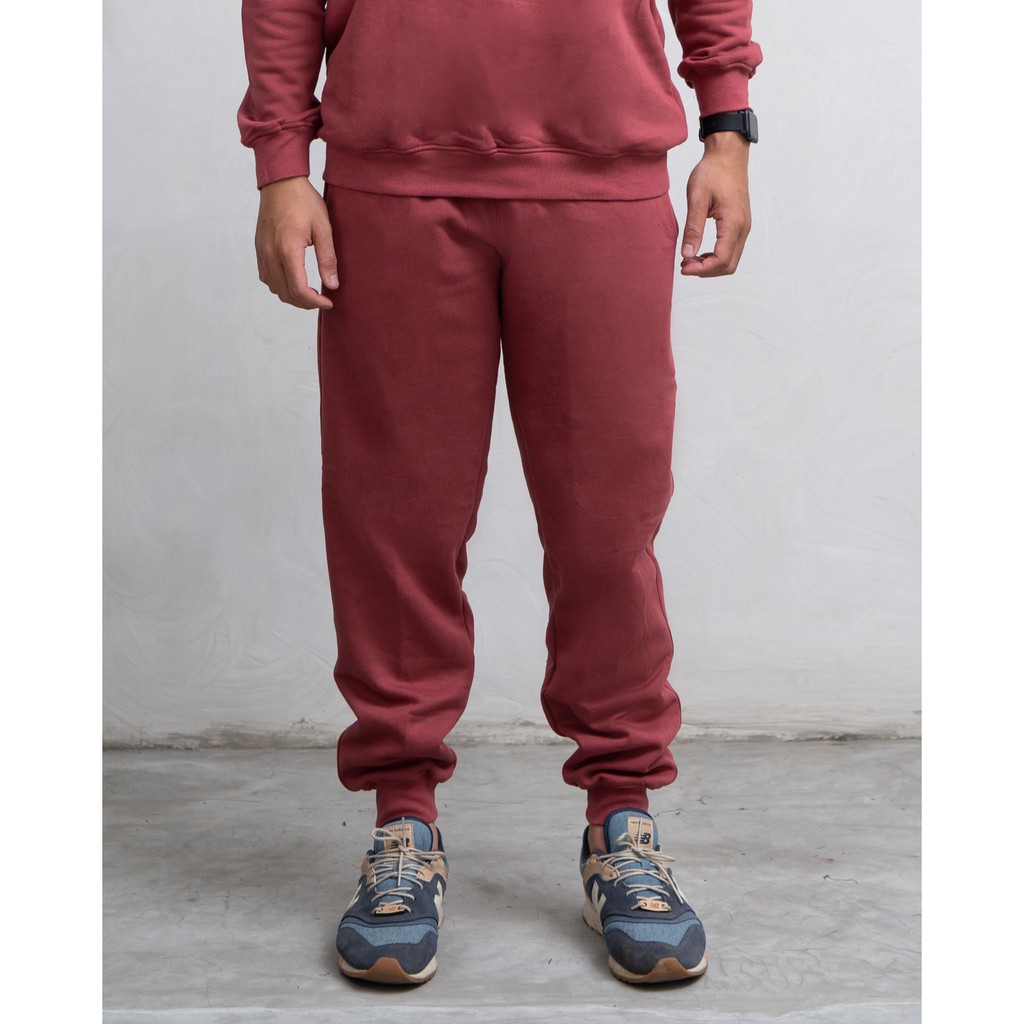 PLAIN TRAINING PANTS by PAD - AUBURN RED