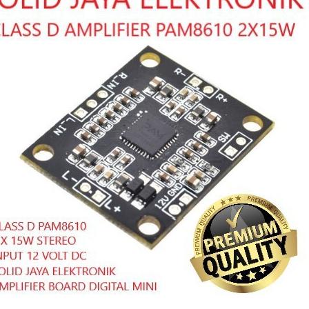 ❃ POWER CLASS D MINI PAM8610 12V KIT AMPLIFIER PAM 8610 2X15W STEREO 12V HI FI AMPLIFIER MODULE MODU