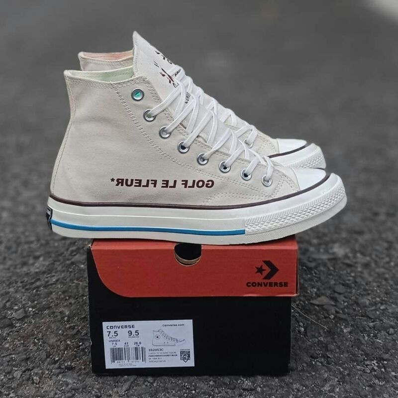 SEPATU CONVERSE  70S HIGH PARCHMENT GOLF LE FLEUR EGRET BLUE  BNIB