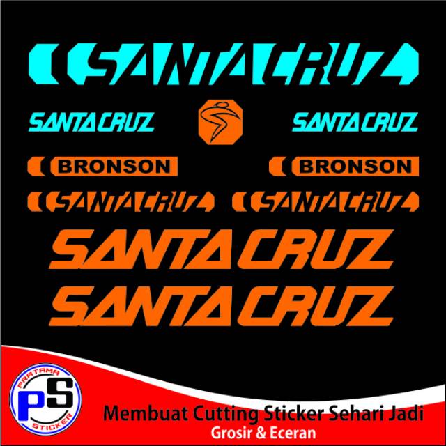 Decal Frame Sepeda Santa Cruz Bronson sticker cutting