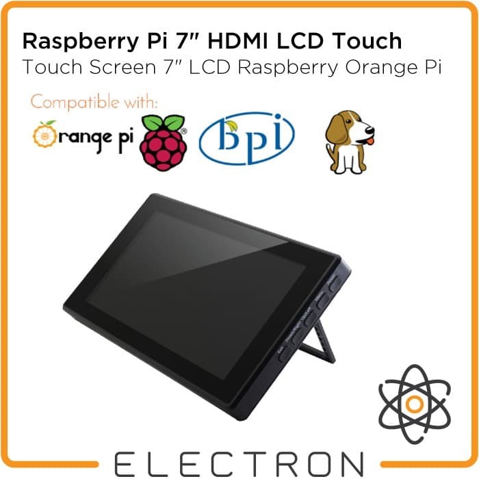 Touch Screen 7" LCD Raspberry Orange Banana Pi BeagleBone IPS w Case