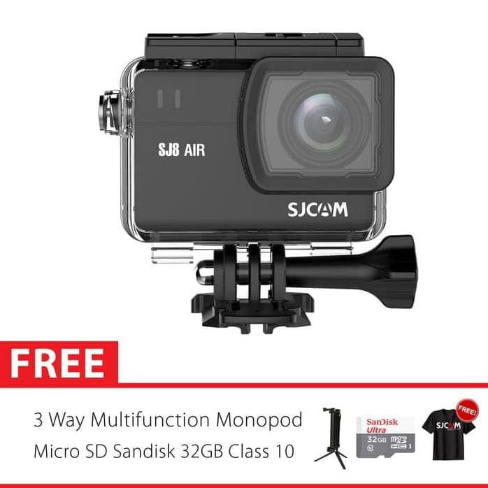 SJCAM SJ8 AIR Touchscreen Action Kamera 3 Way Basic 32GB