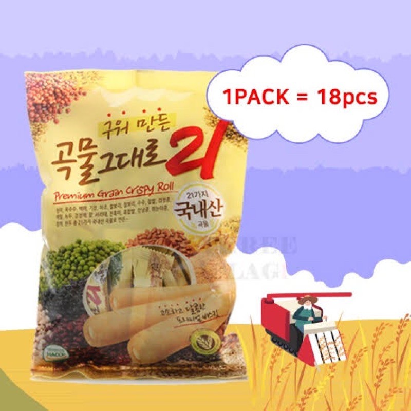 

premium grain 21 crispy roll murah 180gr