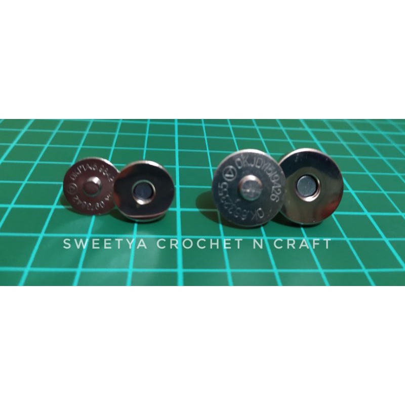 6 pcs Magnet Nikel,Gold,Rose Gold Magnet Tas/aksesoris tas