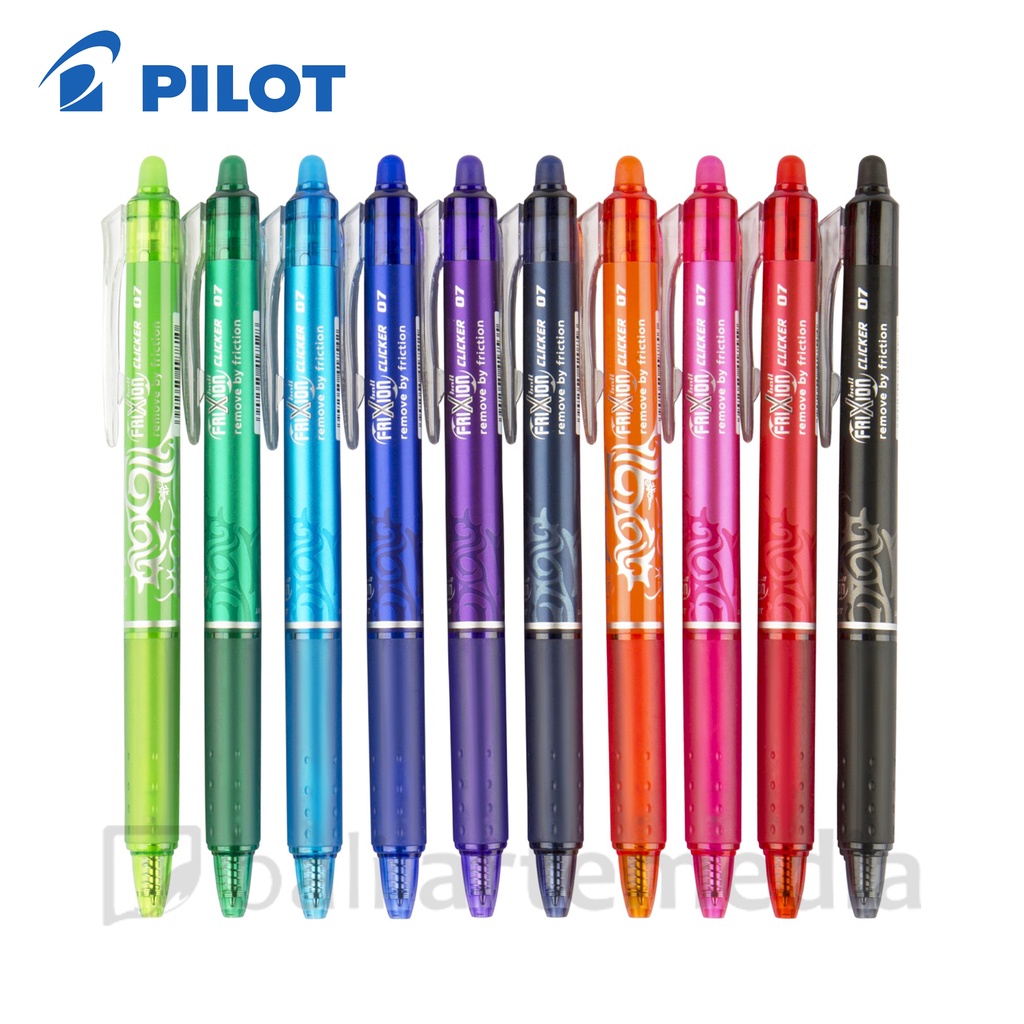 Pilot Frixion Ball Clicker Gel Pen - 0.5mm &amp; 0.7 mm